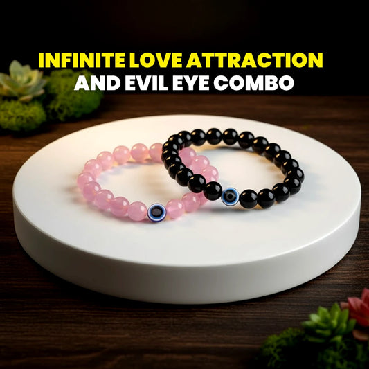 Infinite Love Attraction and Evil Eye Combo Bracelet