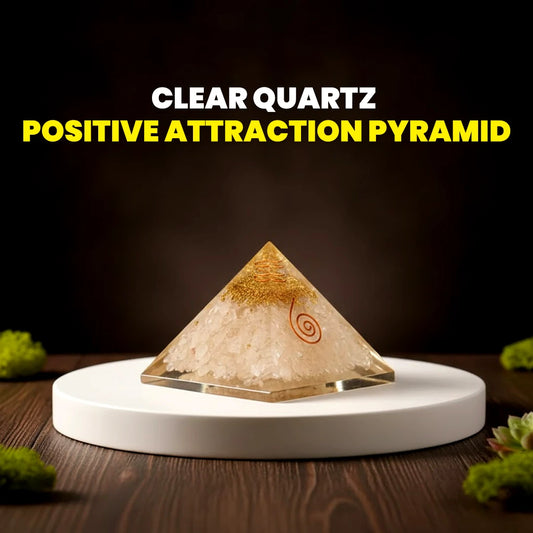Clear Quartz Positive Attraction Pyramid