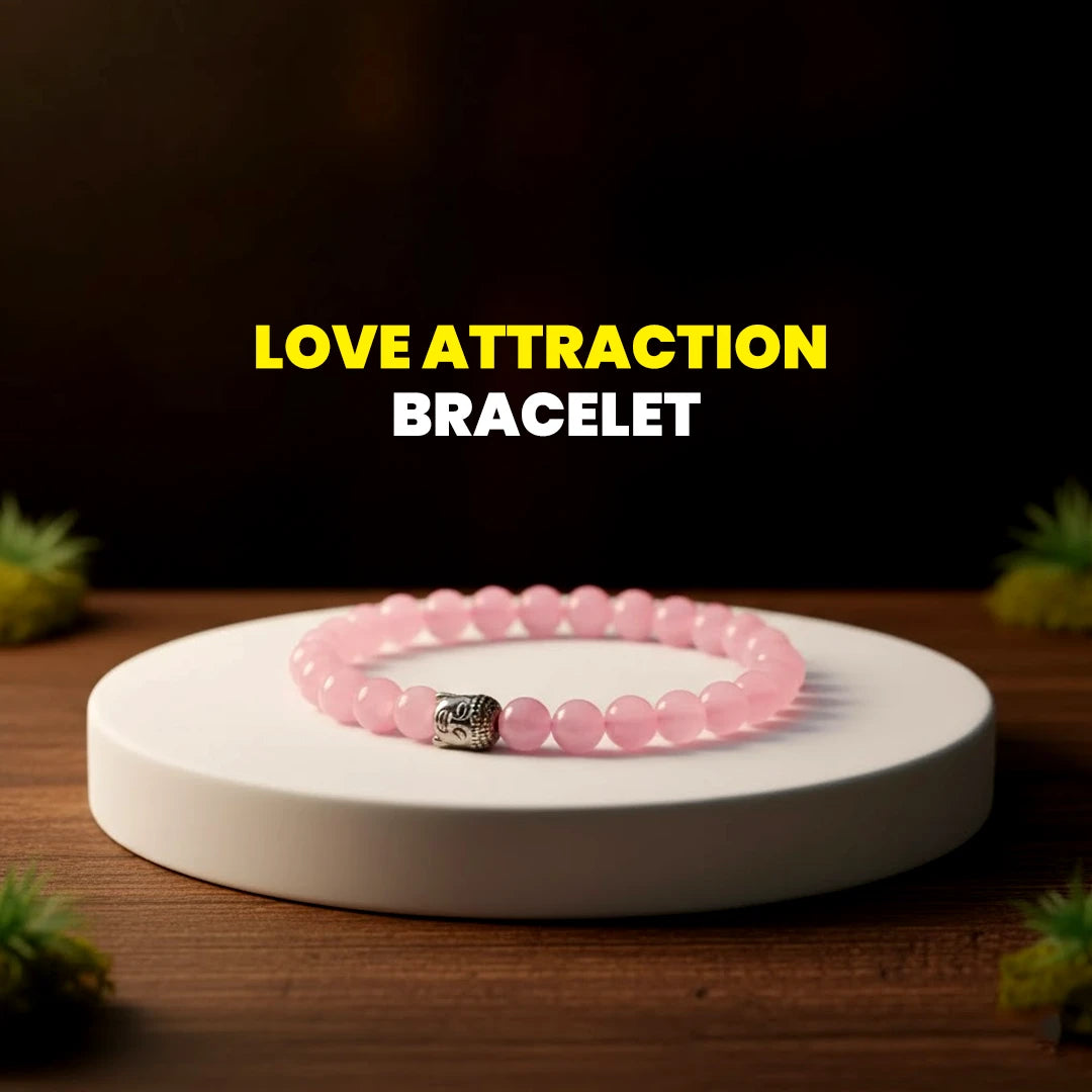 Love Attraction Bracelet with Original Rose Quartz