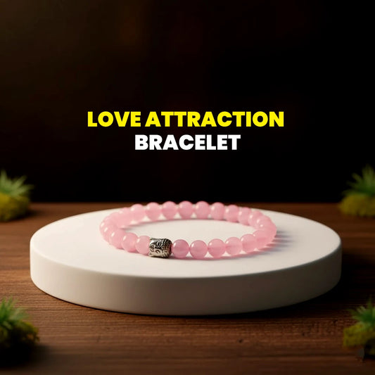 Love Attraction Bracelet with Original Rose Quartz