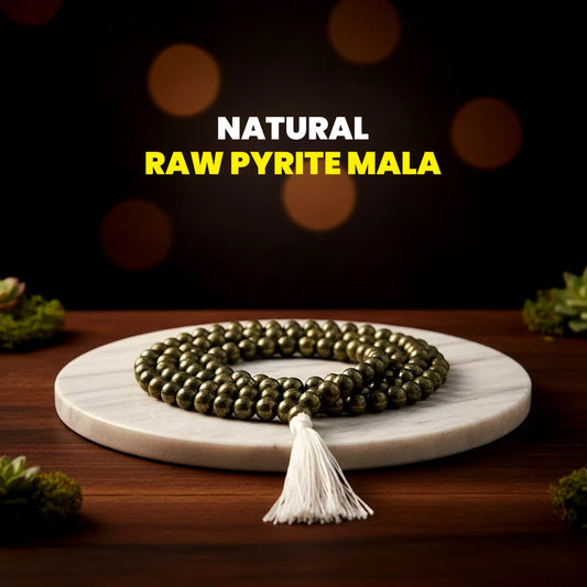 Natural Raw Pyrite Mala
