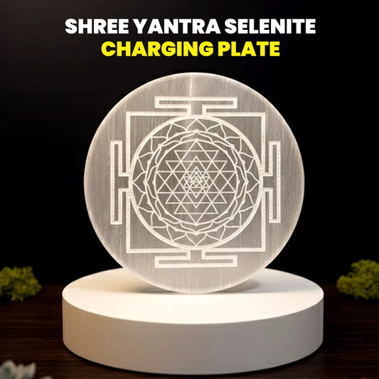Shree Yantra Selenite Plate